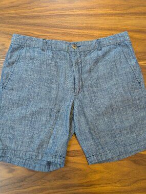 Blue Cotton Shorts